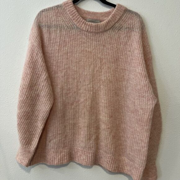Everlane Sweaters - Everlane Oversized Alpaca Crew Sweater Womens Large Pullover Barbiecore SoftGirl